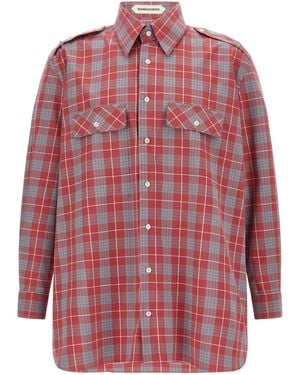 NAMACHEKO 'Firmin' Checked Shirt - Red