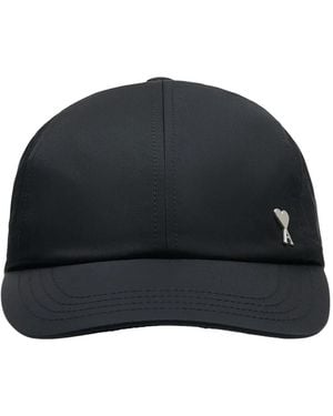 Ami Paris Ami De Coeur Stud Cap - Black