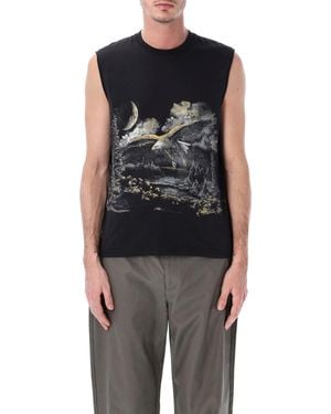 ROA Fai Sleeveless Organic Cotton Tee - Black
