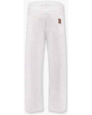 Carhartt Denim Cotton Jeans - White