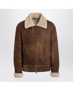 Salvatore Santoro Camel-Coloured Sheepskin Leather - Brown