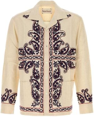 BAZISZT Silk Memento Shirt - Pink
