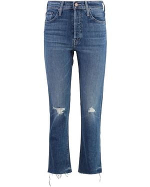 Mother The Tomcat Cropped Skinny Jeans - Blue