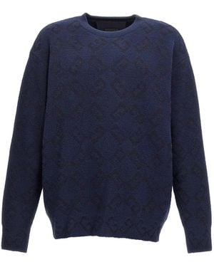 Givenchy Logo Embroidery Sweater - Blue