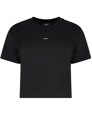 A.P.C. Logo Print T-Shirt - Black