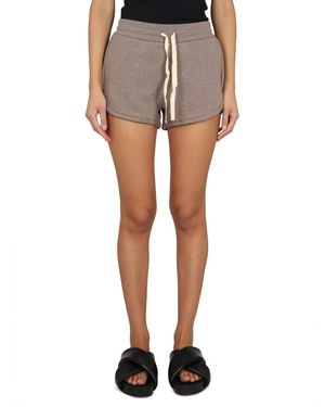Jil Sander Relaxed-Fit Sweatshirt Bermuda With Drawstring Waistband - Grey