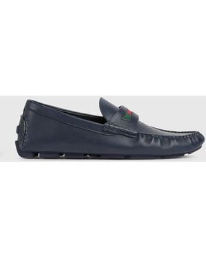 Gucci Driver Moccasin - Blue