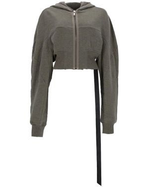 Rick Owens Collage Gimp Hoodie - Gray