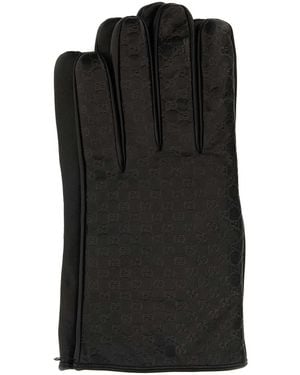Gucci Dark Nappa Leather Gloves - Black