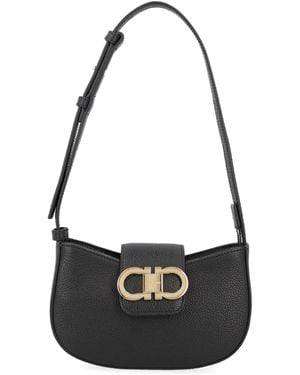Ferragamo Calf Leather Bag - Black