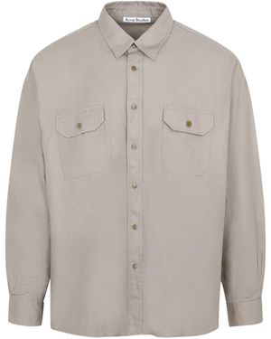 Acne Studios Classic Pocket Shirt For - Gray