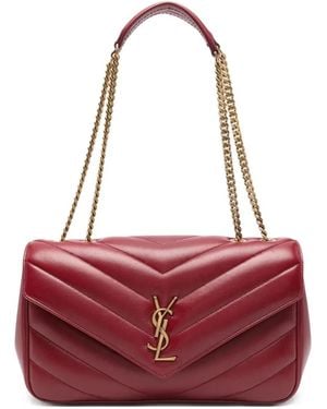 Saint Laurent Loulou Medium Bag - Red