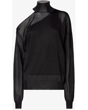 Fendi Pull Silk Organza - Black