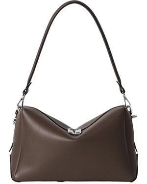 Fendi Lui Medium Leather Shoulder Bag - Brown