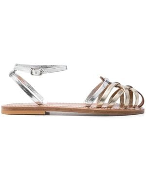 K. Jacques Cyrenia Two-Tone Sandals - White