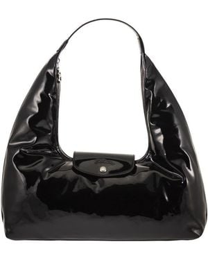 Longchamp Le Pliage Xtra Glossy L - Black