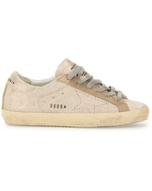 Golden Goose Suede Sneakers - Natural