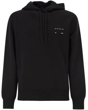 Hogan Cotton Hooded Sweatshirt - Black