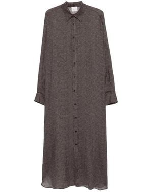 Alysi Button Fastening Ramie - Brown