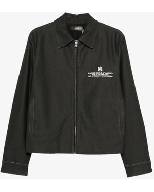 Amiri Ma Hollywood Cotcanv Blouson - Black
