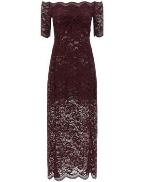 Rabanne Lace Dress - Purple