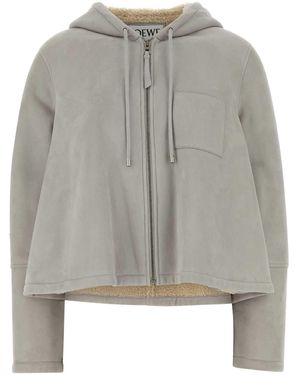 Loewe Light Suede Jacket - Gray