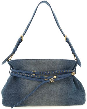 Pinko Cotton Shoulder Bag - Blue