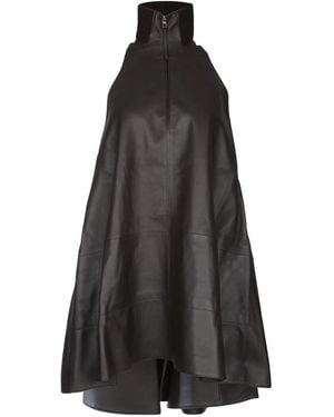 Jacquemus Traingle Zip-Up Mini Dress - Black
