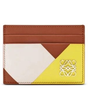 Loewe Anagram-Plaque Wallet - Orange