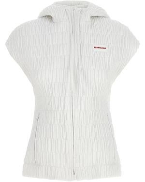 Ferragamo Hooded Vest - White