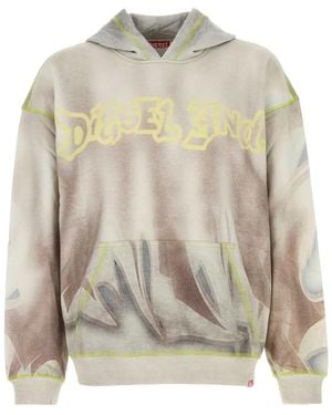 DIESEL Graphic Hoodie - White