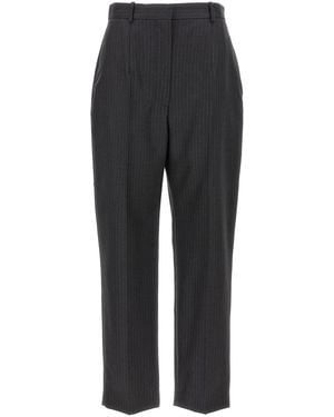McQueen Pinstripe Trousers - Grey