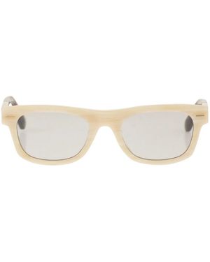 Brunello Cucinelli Acetate Sunglasses With Rectangular Frame - Natural