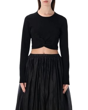 THE GARMENT Madison Knotted Top - Black