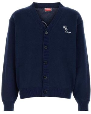 KENZO Tulip Cardigan - Blue