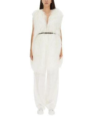 Fabiana Filippi Fur Vest - White