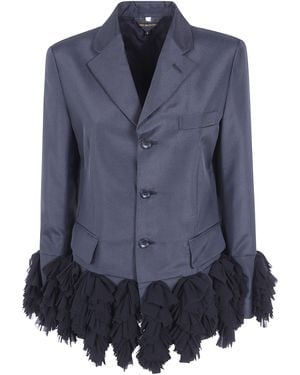 Comme des Garçons Polyester Tropycal Classic Blazer Jacket - Blue