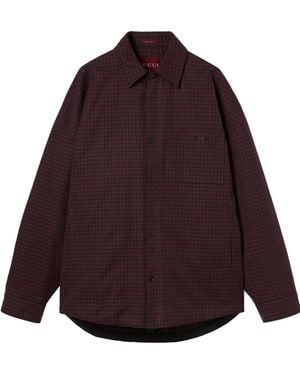 Gucci Spw Jacket Macro Vichy - Purple