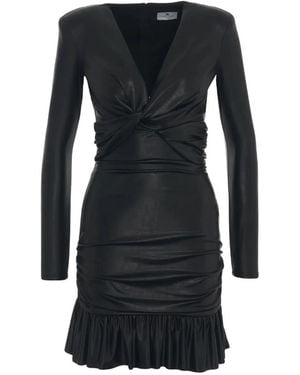 Elisabetta Franchi Silk Dress - Black