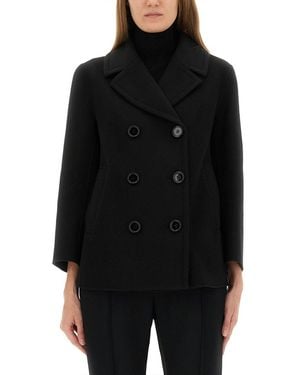 Max Mara Doublebreasted Coat Elise - Black