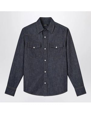 A.P.C. Denim Western Shirt - Blue