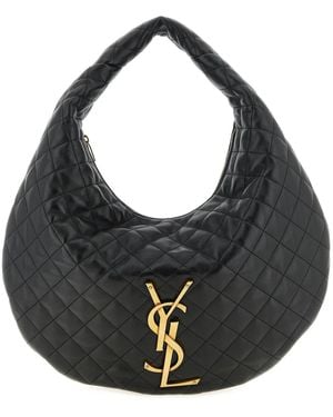 Saint Laurent 'Hobo Icare' Shoulder Bag - Black