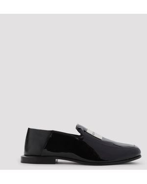 Givenchy Leather Label Loafers - Black