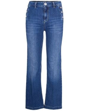 Liu Jo Wide Leg Denim Jeans - Blue