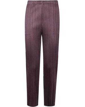 Pleats Please Issey Miyake "Monthly Colors: July" Pants - Purple
