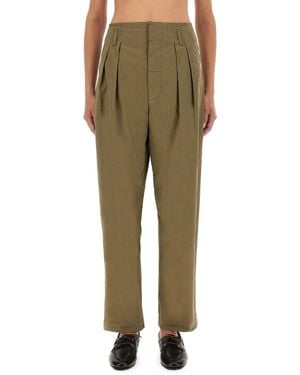 Moschino Tailored Trousers With Pleats - Green