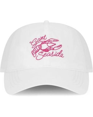 GANT Cotton Cap With Embroidery - White