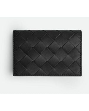 Bottega Veneta Porta Biglietti Da Visita Intrecciato - White