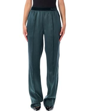 Tom Ford Stretch Silk Satin Pants - Blue