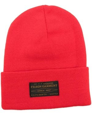 Filson Logo Beanie - Red